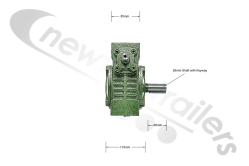 1810767 Dawbarn Hydrowing Gearbox For A 50/50 Net System Offside Right - For Manual Winding Nets